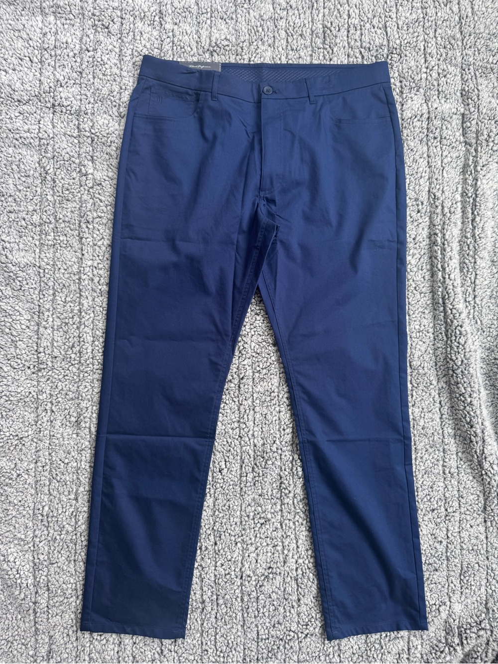 Holderness & Bourne Tailored Fit Performance Golf Pants 38x 32 Navy NWT
